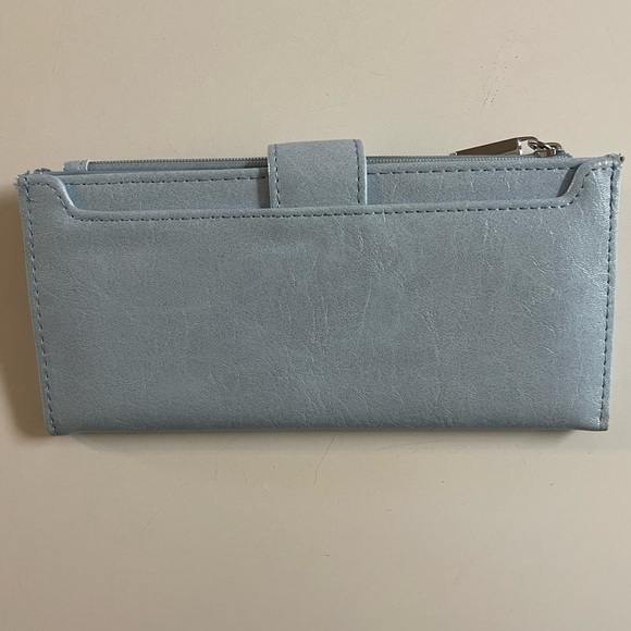 Light Blue Wallet with Snap Closure - Picture 2 of 6